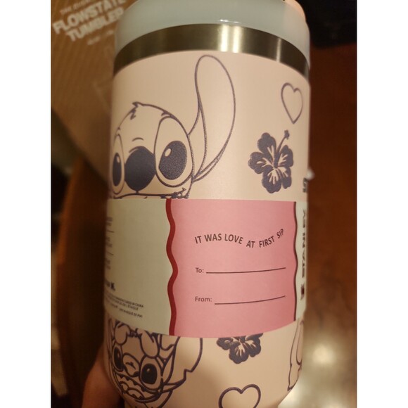 Stanley Disney Collab Pink Stitch Tumbler 40oz NIB - Picture 7 of 8